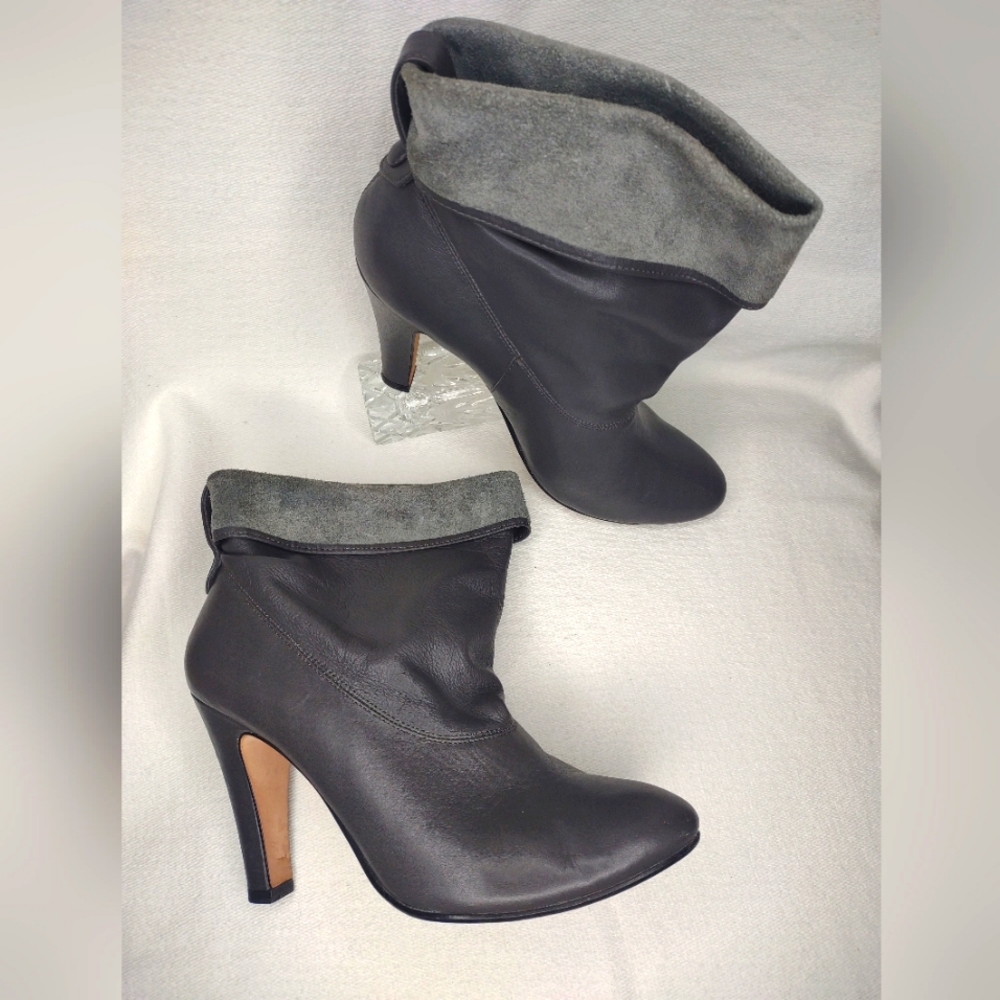 Ann Taylor Leather Slouch Boots 7½M